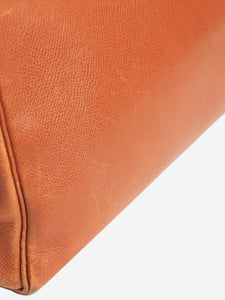 Hermes Tan Cognac vintage 1990 Kelly 32 bag in Courchevel leather