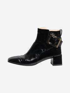 Roger Vivier Black patent ankle boots - size EU 39 (UK 6)