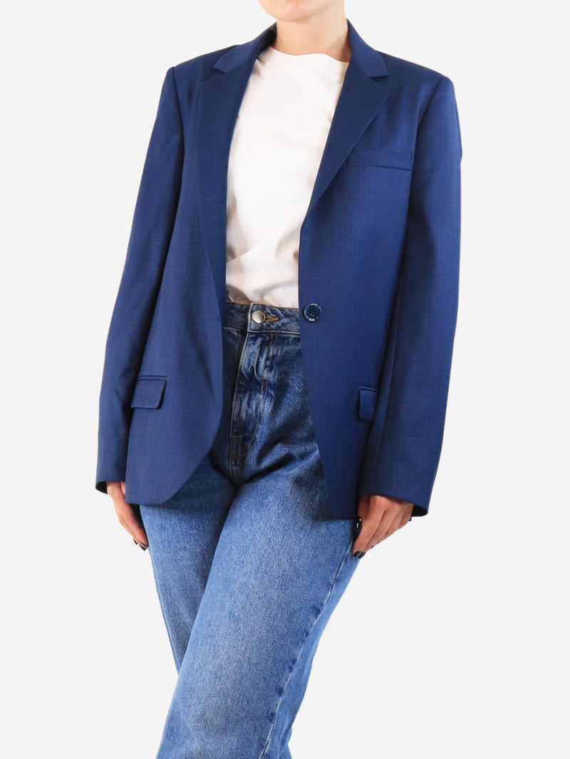 Dark blue wool jacket - size UK 8 Coats & Jackets Indress 
