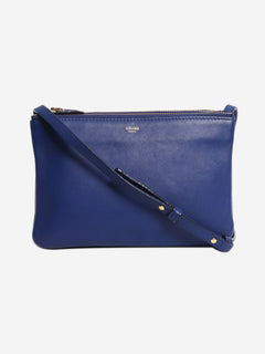 Blue Trio leather shoulder bag