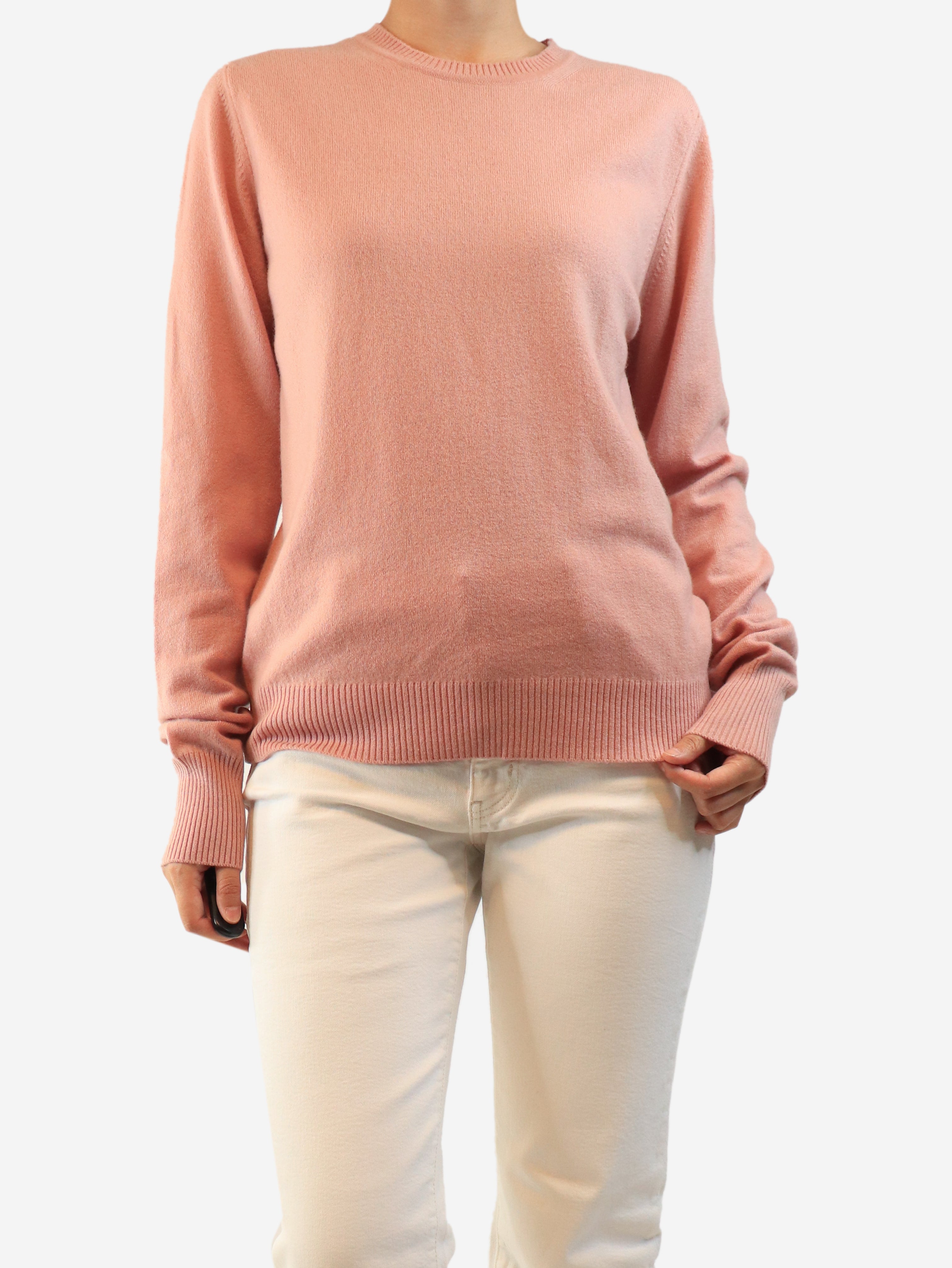 Pink cashmere jumper - size XL