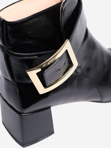 Roger Vivier Black patent ankle boots - size EU 39 (UK 6)