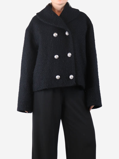 Black tweed jacket - size UK 12 Coats & Jackets Balmain 