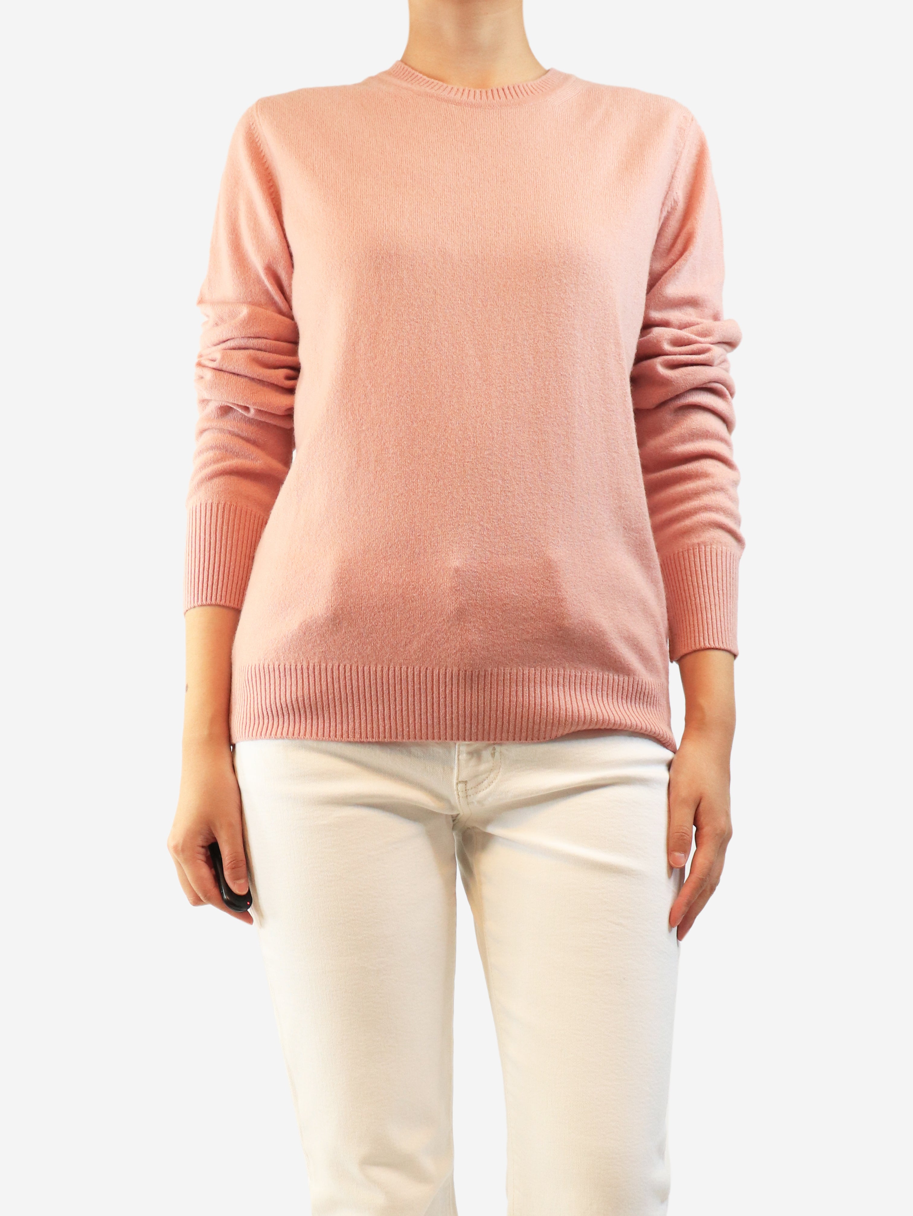 Pink cashmere jumper - size XL