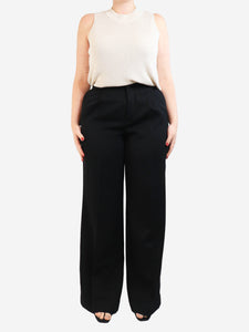 Saint Laurent Black suit trousers - size UK 14