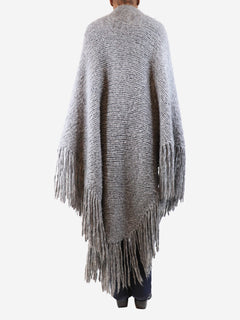 Heather grey Lauren knit wrap - One size Coats & Jackets Gabriela Hearst 