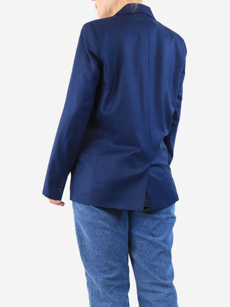 Dark blue wool jacket - size UK 8 alternate image