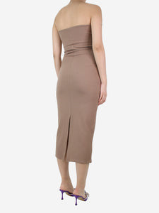 Leset Light brown tube dress - size M