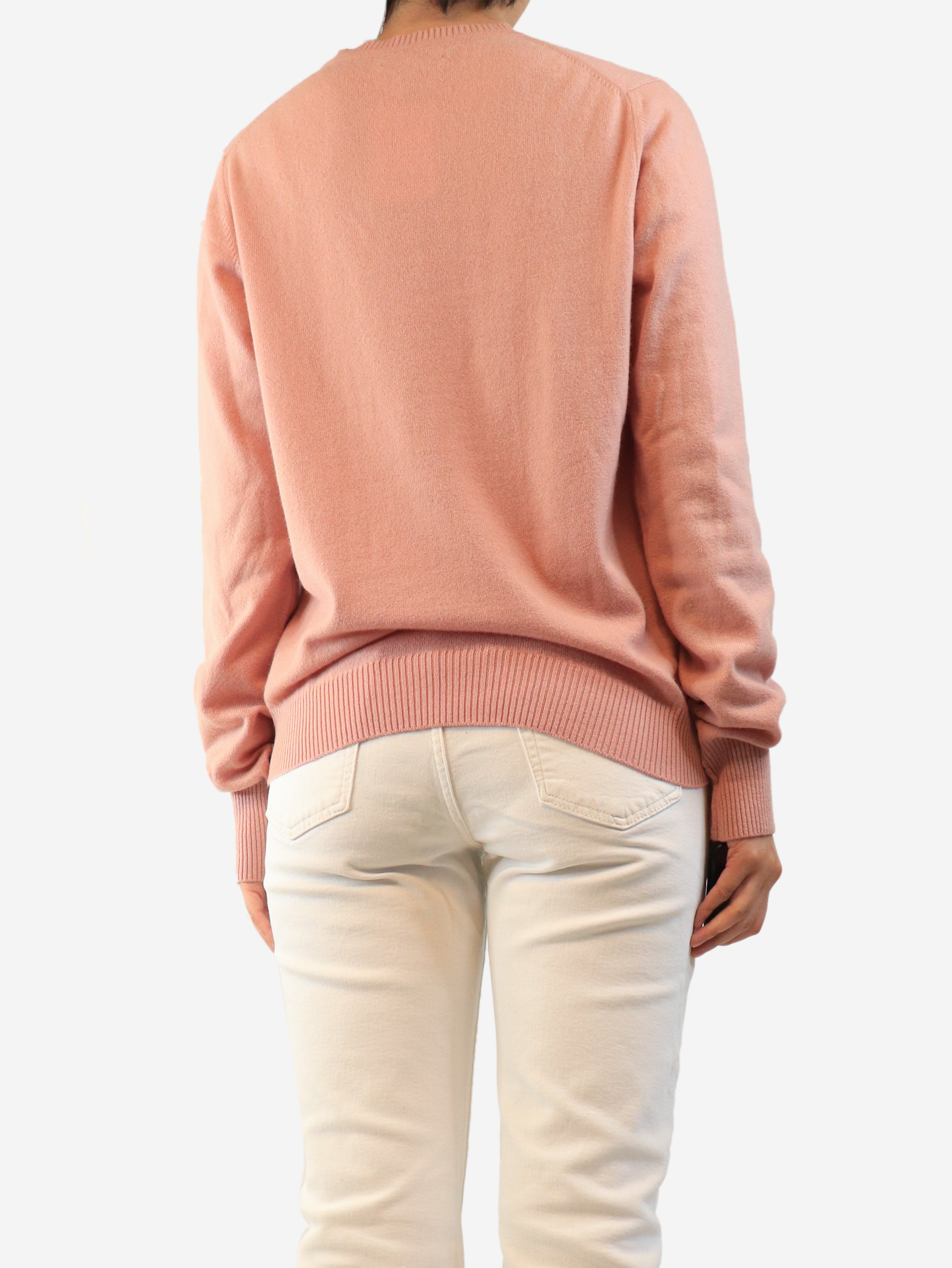 Pink cashmere jumper - size XL