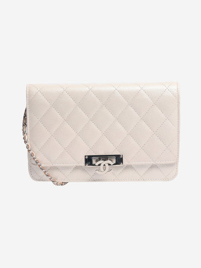 White 2019 ridescent pearl wallet on chain Cross-body bags Chanel 