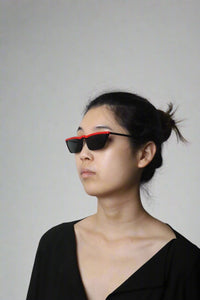 Prada Black and red cat-eye sunglasses