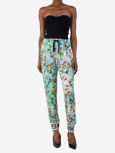 Dolce & Gabbana Blue floral joggers - size UK 6