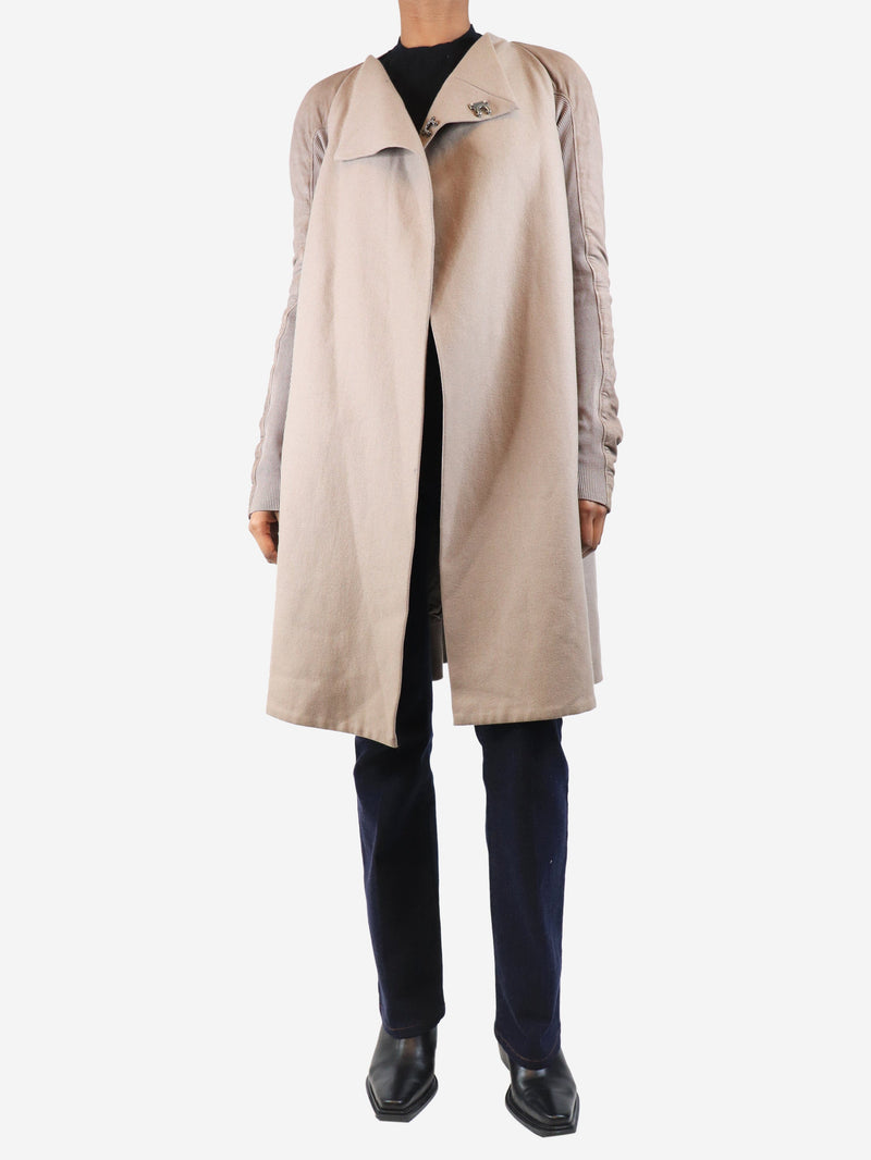 Taupe Olmar and mirta jacket - size UK 10 Coats & Jackets Rick Owens 