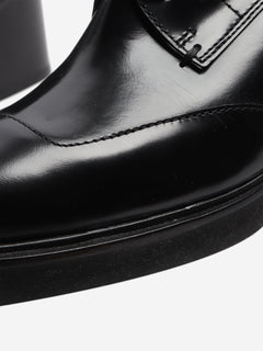 Black wide-block derby heels - size EU 36 Heels Hermes 