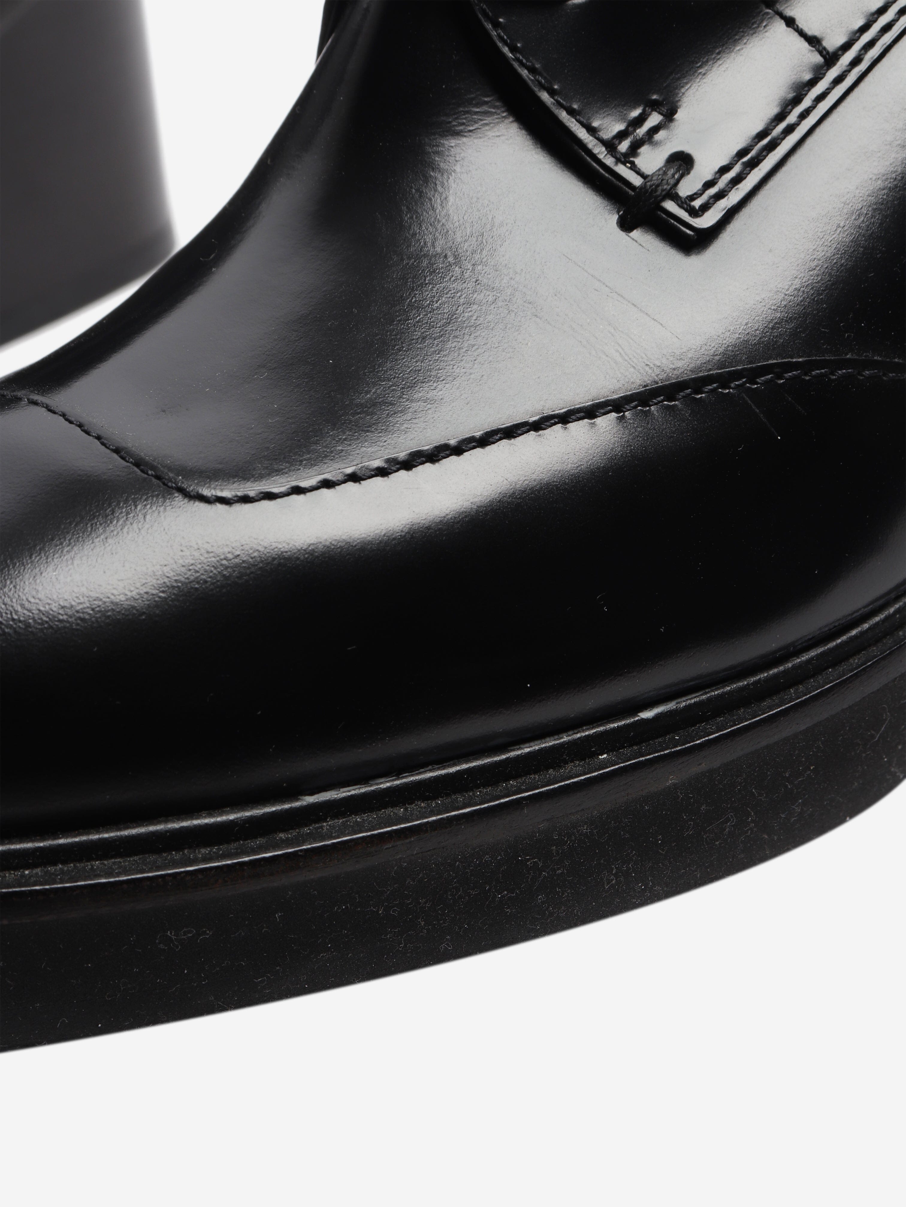 Black wide-block derby heels - size EU 36 Heels Hermes 