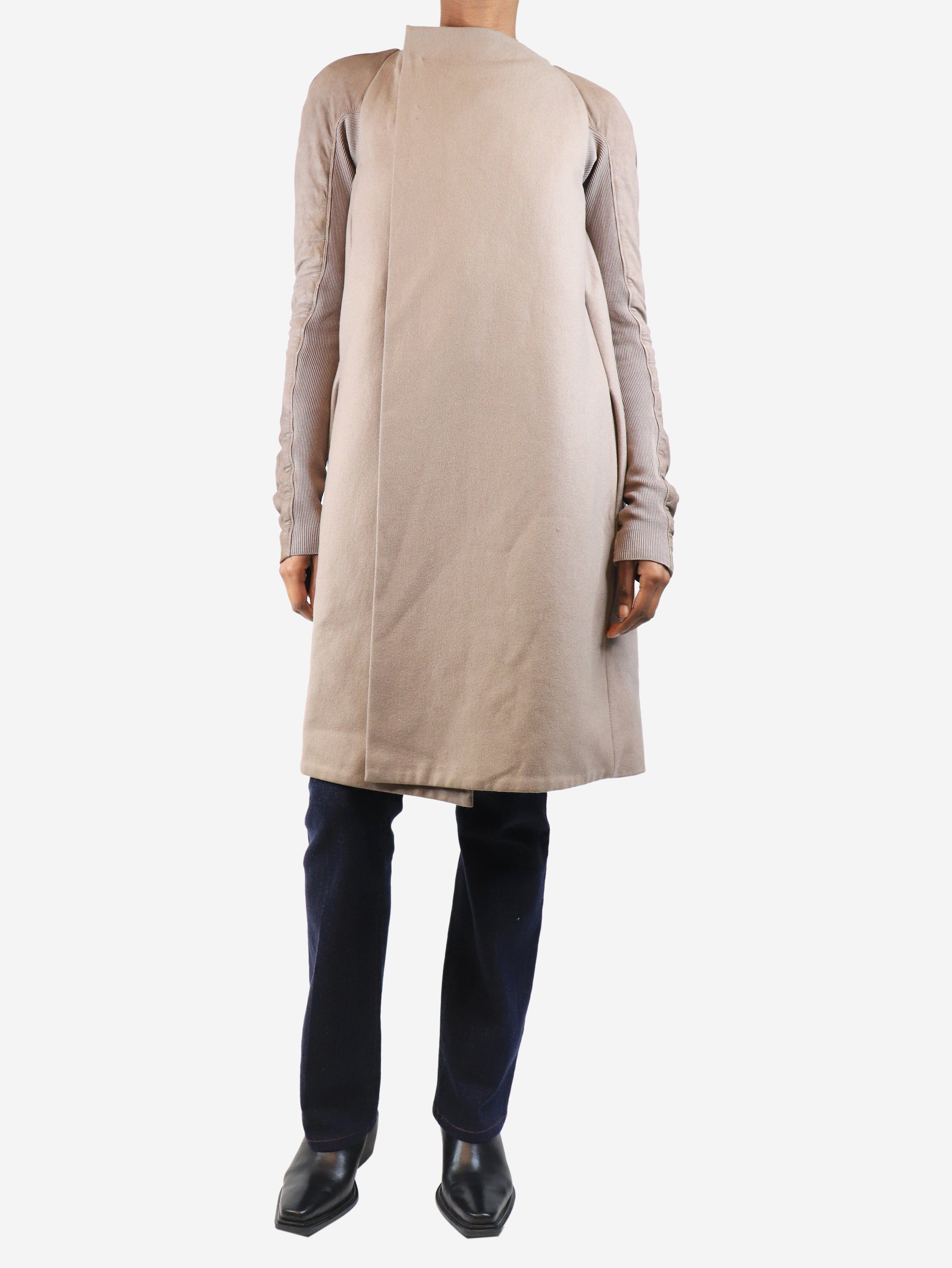 Taupe Olmar and mirta jacket - size UK 10 Coats & Jackets Rick Owens 