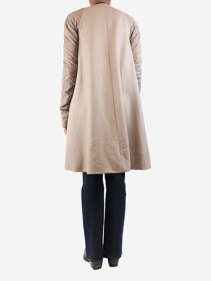 Taupe Olmar and mirta jacket - size UK 10 Coats & Jackets Rick Owens 