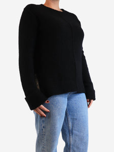 The Row Black cashmere-blend jumper - size M