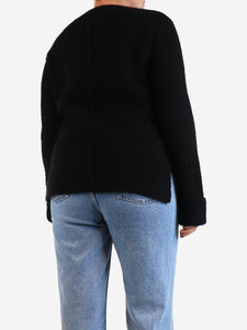 The Row Black cashmere-blend jumper - size M