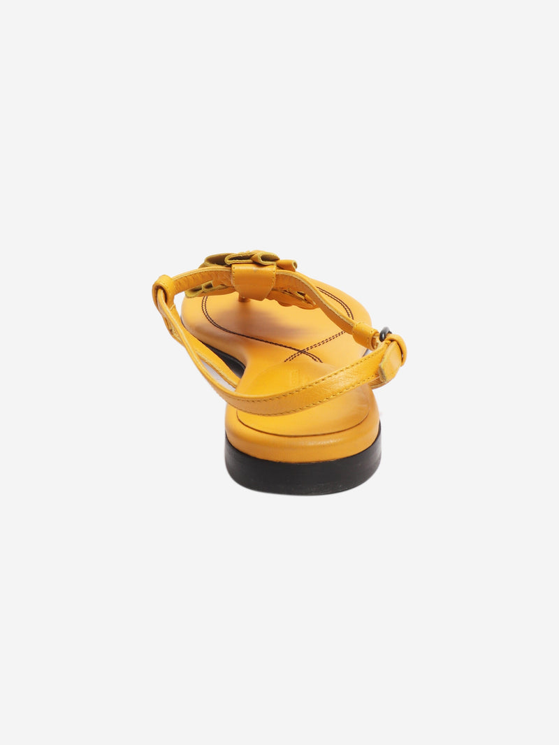Yellow floral sandals - size EU 38 Flat Sandals Bottega Veneta 