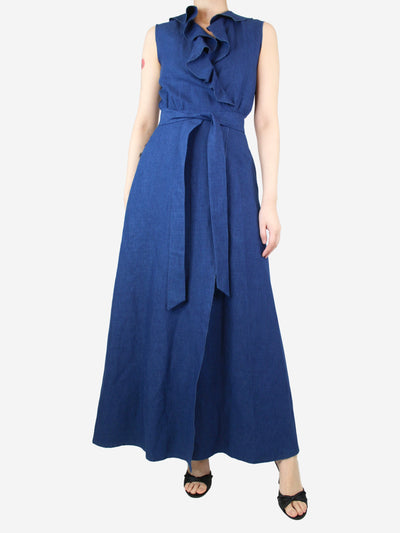 Blue sleeveless denim maxi dress - size UK 8 Dresses A.P.C. 