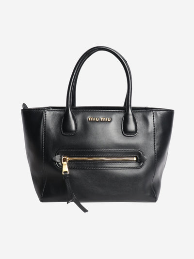 Black Madras top handle bag Top Handle Bags Miu Miu 