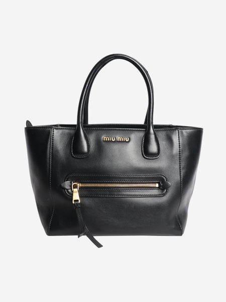 Black Madras top handle bag product image