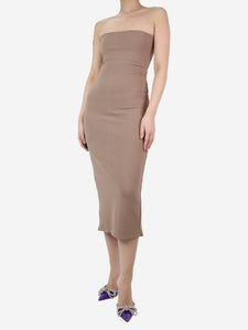 Leset Light brown tube dress - size M