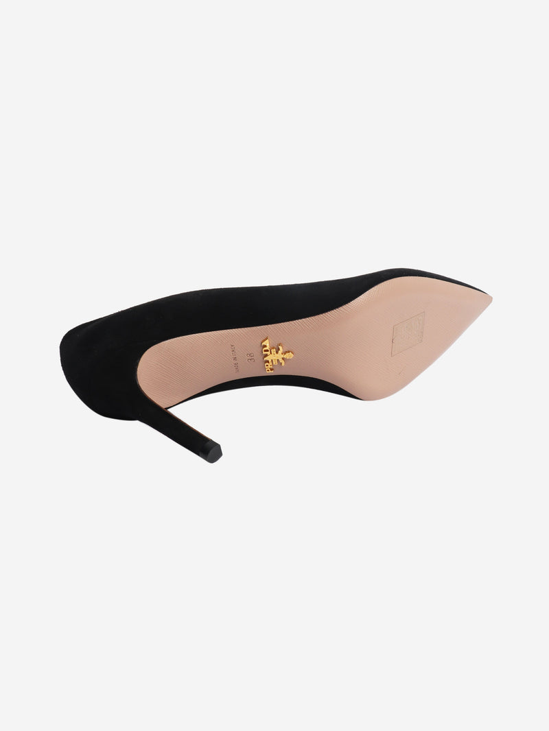 Black suede pumps - size EU 38 Heels Prada 