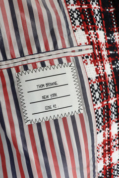 Red tartan check coat - size UK 10 Coats & Jackets Thom Browne 
