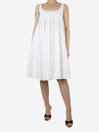 White sleeveless cotton dress - size UK 6 Dresses Dolce & Gabbana 
