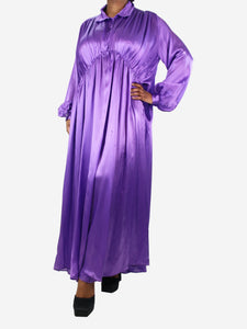 Forte Forte Purple silk satin dress - size UK 12