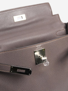 Hermes Etain Kelly 28 bag in Togo leather