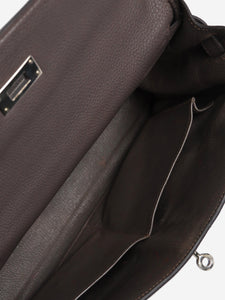 Hermes Etain Kelly 28 bag in Togo leather