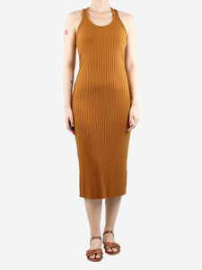 Vince Rust brown ribbed tank dress - size S