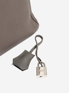 Hermes Etain Kelly 28 bag in Togo leather