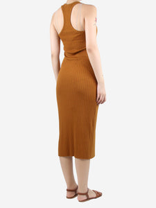 Vince Rust brown ribbed tank dress - size S