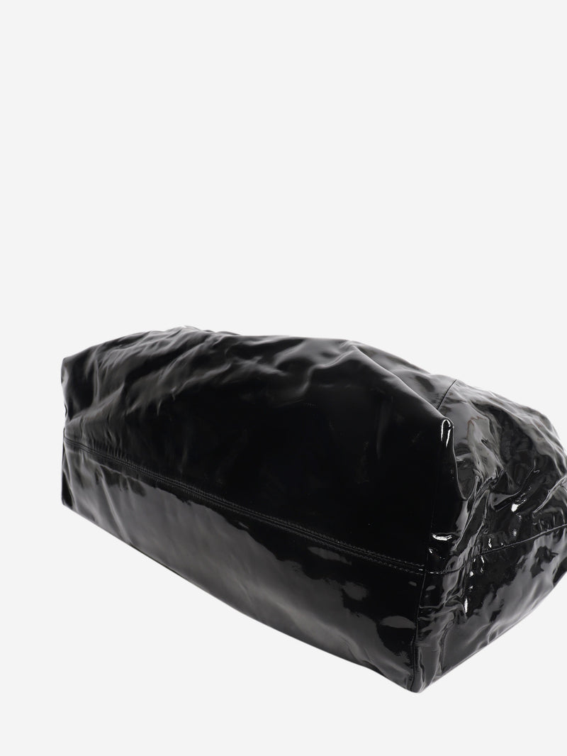 Black high-shine leather Kate tote bag Tote Bags Anine Bing 
