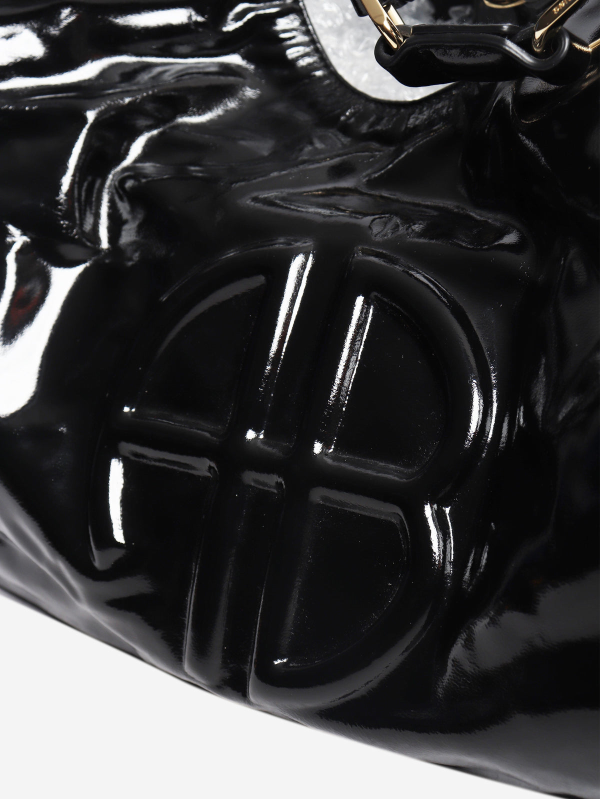 Black high-shine leather Kate tote bag Tote Bags Anine Bing 