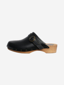 Isabel Marant Black Thalie leather clogs - size EU 38