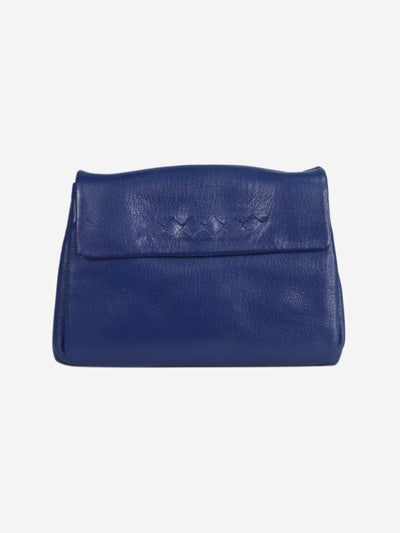 Dark blue leather clutch bag Clutch bags Bottega Veneta 