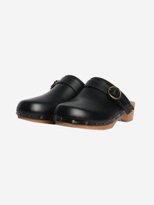 Isabel Marant Black Thalie leather clogs - size EU 38