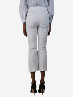 White cropped trousers - size UK 6 Trousers Divine Cashmere 