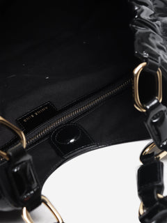 Black high-shine leather Kate tote bag Tote Bags Anine Bing 