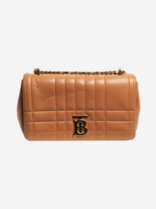 Burberry Tan small quilted Lola Bag