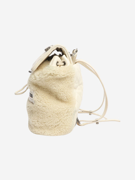 Ivory 2015 shearling and lambskin backpack alternate image