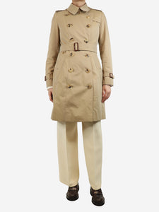 Burberry Beige belted trench coat - size UK 10