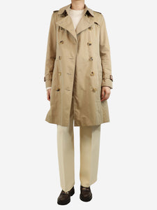 Burberry Beige belted trench coat - size UK 10