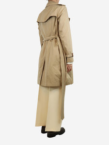 Burberry Beige belted trench coat - size UK 10