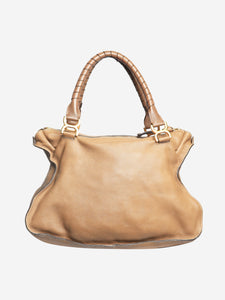 Chloe Brown Marcie leather top handle bag